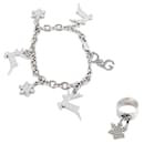Conjunto pulseira e anel em prata - Dolce & Gabbana