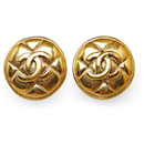 CC Quilted Clip On Earrings - Chanel