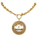 CC Medallion Pendant Necklace - Chanel