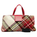 Check Wool Handbag - Burberry