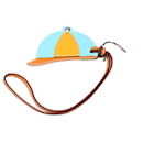 Amuleto de bolsa de couro para capacete Bombe - Hermès