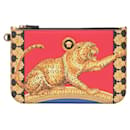 Bolso clutch barroco de leopardo - Versace