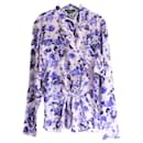 Isabel Marant Fidaje blurred floral print blouse