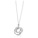 TIFFANY & CO. Interlocking Circle Diamond Necklace 18K in White Gold 0.17 ctw - Tiffany & Co