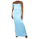 Light blue strapless corset dress - size UK 12 - Autre Marque