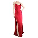 Red satin slip dress - size M - Staud