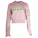 Rick Owens DRKSHDW Strap-Detail Cropped Sweatshirt in Pastel Pink Cotton