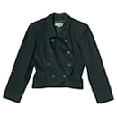 Strukturierte Jacke dunkelgrün YSL Variation 1980er Jahre - Yves Saint Laurent