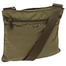 PRADA Shoulder Bag Nylon Khaki Auth 69137 - Prada