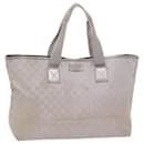 GUCCI GG Canvas Tragetasche Outlet Silber 267474 Auth 69367 - Gucci