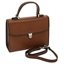 Burberrys Hand Bag Leather 2way Brown Auth ep3762 - Autre Marque