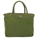 PRADA Hand Bag Nylon Green Auth bs12827 - Prada