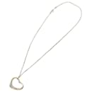Tiffany&Co. Heart Necklace metal Silver Auth am6012 - Autre Marque