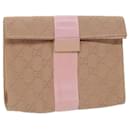 GUCCI GG Canvas Clutch Bag Pink 039 0992 auth 69230 - Gucci