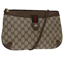 GUCCI GG Supreme Web Sherry Line Shoulder Bag PVC Beige 904 02 026 Auth bs12743 - Gucci