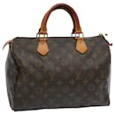 Louis Vuitton Monogram Speedy 30 Hand Bag M41526 LV Auth 69425
