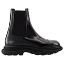 Treadslick Ankle Boots - Alexander McQueen - Kalbsleder - Schwarz - Alexander Mcqueen