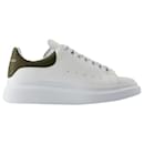 Oversized Sneakers - Alexander Mcqueen - Leather - White/Khaki