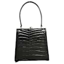 Leather Embossed Handbag - Versace