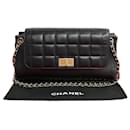 Chanel  Chocolate Bar Mademoiselle Accordion Bag  Leather Handbag in Good condition
