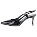Black slingback heels with pointed toe - size EU 36 - Manolo Blahnik