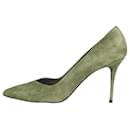 Green suede pointed toe heels - size EU 36 - Manolo Blahnik