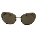 Óculos de sol CHANEL 4220 CASO DE METAL MARROM + ÓCULOS DE SOL - Chanel