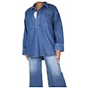 Blaues Jeanshemd mit offener Vorderseite – Größe UK 12 - Autre Marque