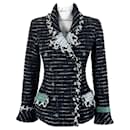 Novo casaco de tweed preto ícone - Chanel