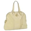 SAINT LAURENT Hand Bag Enamel Cream Auth bs12843 - Saint Laurent