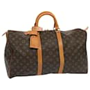Louis Vuitton Monogram Keepall 50 Boston Bag M41426 LV Auth 68766