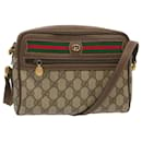 GUCCI GG Supreme Web Sherry Line Shoulder Bag PVC Beige Red 001 115 auth 69247 - Gucci