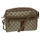 GUCCI GG Supreme Web Sherry Line Shoulder Bag Beige Red 98 02 005 Auth ep3807 - Gucci