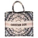 Bolsa grande para livro Christian Dior rosa multicolor tie-dye