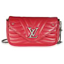 Pochette Louis Vuitton Scarlet de couro de bezerro New Wave com corrente