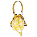 Fendi x Sarah Coleman „Mimosa Glazed Canvas FF Vertigo Mon Tresor Bucket Bag“
