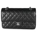 Chanel Black Quilted Caviar Medium Double Classic Flap Bag