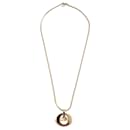 Vintage Gold Metal Logo Dangling Letters Necklace - Christian Dior