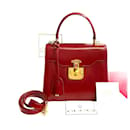 Leather Lady Lock Handbag - Gucci