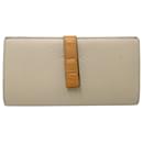 Loewe Small Vertical Wallet in Beige Soft Grained Calfskin Leather