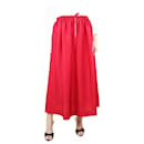 Red silk elasticated skirt - size UK 10 - Joseph