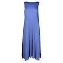 Cornflower Blue Pleated Dress - Pleats Please