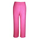 Candy Pink Pleated Pants - Pleats Please