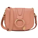See By Chloe Hanah Powder Pink Women's Leather Shoulder Bag Cross-body Messenger - See by Chloé