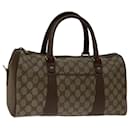 GUCCI GG Supreme Web Sherry Line Hand Bag PVC Beige Red Green Auth bs12736 - Gucci