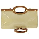 LOUIS VUITTON Monogram Vernis Roxbury Drive Hand Bag Perle M91374 LV Auth 47721 - Louis Vuitton