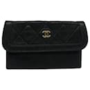 CHANEL Pouch Lamb Skin Black CC Auth bs10210 - Chanel