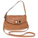 Chloe Lily Hand Bag Leather 2way Brown Auth yk10587 - Chloé