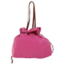 Prada Tote Bag Nylon Rosa Auth bs13156