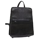 SAINT LAURENT Cassandra Backpack PVC Leather Black Auth 68215 - Saint Laurent